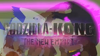 Godzilla x Kong: the new empire - Godzilla x Kong vs Kong army, Skar king (stick animation)