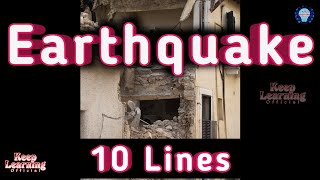 10 Lines Essay On Earthquake || What is Earthquake || Write about Earthquake #earthquake #10lines