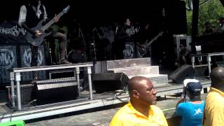 Motionless In White- Intro, Abigail, and Creatures Live at Warped Tour 2012 Cuyahoga Falls