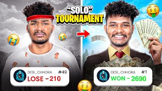 SOLO GIVEAWAY TOURNAMENT CHALLENGE 🤯 | POOR TO RICH 🤑💰