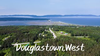 Douglastown,West Gaspe, Quebec 4k Drone Video