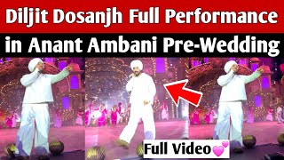 Diljit dosanjh full performance in anant ambani pre-wedding💕 | Diljit dosanjh anant ambani wedding |