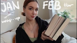 my january wrap up + february tbr | reading wrap up!