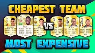 FIFA 16 THE MOST EXPENSIVE TEAM VS BEST CHEAP SWEAT SQUAD - FIFA16 ULTIMATE TEAM!