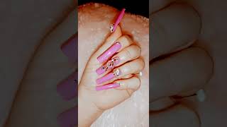 Bling Pink Nails by me #blingbling #summernails #prettyinpink #barbiegirl