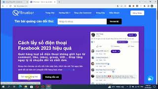 Hướng dẫn cách lấy số ĐT Facebook từ Comment, Like, Inbox của bất kỳ ai - Fbnumber