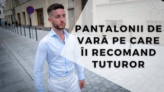 Pantalonii albi din lână 100%, speciali pentru vară