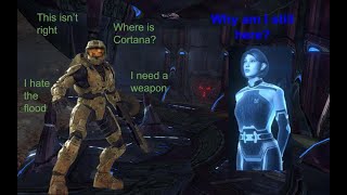 Chief tries to save Cortana but something is off(Halo 3)