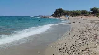 Rethymnon, Crete , a beach at Adele, ein Strand bei Adele, μια παραλία στο Άδελε