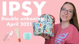 Double IPSY unboxing | April 2021 | Glam bag & Glam bag plus unboxing