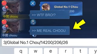 I MET THIS IMPOSTOR CHOOU IN RANKED AND THIS HAPPENED... - Mobile Legends