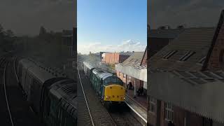 At Hinckley station 37608 Andromeda ￼ROG 5M57 with coaching stock