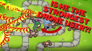 The CROSSPATHED BOOMERANG MONKEY with DRONES is Insane! Bloons TD 6