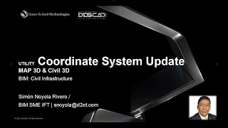 CIVIL 3D MAP3D INFRAWORKS COORDINATE SYSTEM UPDATE UTILITY