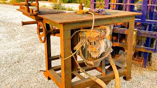 Restore old Sliding Table Single Wood Spindle Molder Machine // Restoration Of Woodworking Machine