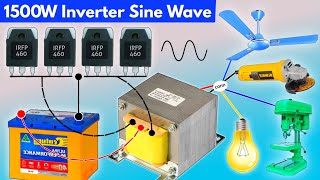 how to make 12v to 220v inverter sine wave