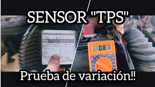 como PROBAR sensor "TPS" / PRUEBA de VARIACIÓN!!