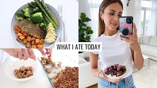 WHAT I ATE TODAY | Simple Healthy Food Ideas + Gut Health Tips | Annie Jaffrey