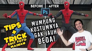 TIPS & TRICK: Foto Spider-Man Homecoming jadi Far From Home!! | with Photoshop