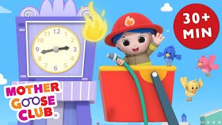 Fire Engine, Fire Engine + More | Mother Goose Club Cartoons #NurseryRhymes