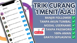 Cara Menambah Followers Instagram Gratis Permanen Sepuasnya Tanpa Akun Tumbal