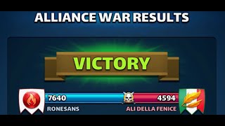 RONESANS vs ALI DELLA FENICE - Feb. 25, 2024 Savaş ⚔️ Empires and Puzzles Alliance War Minions