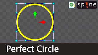 Perfect circle path attachment in Spine