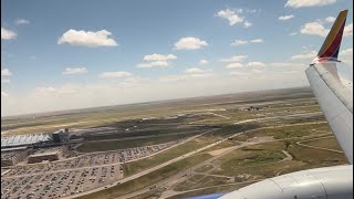 Southwest 737-700 landing at Denver International Airport