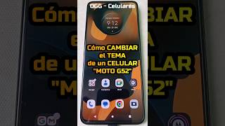 Cómo cambiar el tema de un celular Moto G52 - #motog52 #motorola #shorts