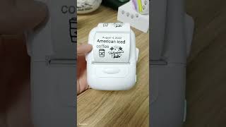 This P50 ink-free label printer has a printing sticker width of 15mm-57mm