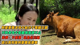 民間故事：阿婆要賣老母牛給兒子籌錢定親，不料老母牛卻跪地流淚不止，高僧：不能賣，這是你兒媳，道出真相後阿婆徹底傻眼