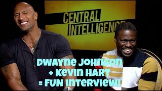 Dwayne Johnson + Kevin Hart = Fun interview!