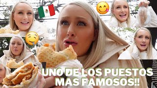 EXTRANJERA PROBANDO COMIDA CALLEJERA EN CDMX!😮‍💨