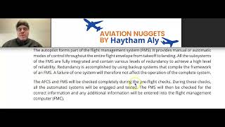 FMS Flight management system integrated with flight guidance system FMGS Explained by @Haytham_Aly