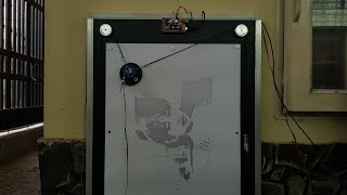 BLACKBOARD VPLOTTER - HATCH FILL IMAGE