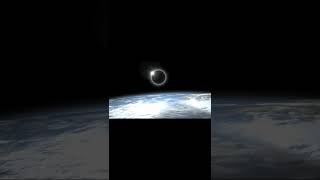 Solar Eclipse seen in Space. #earth #space #iss