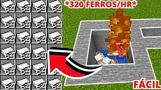 A FARM de FERRO MAIS SIMPLES DE FAZER NO MINECRAFT JAVA 1.19+