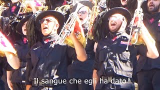 Fanfara Bersaglieri - "Il Reggimento di papà" cantata (con testo)