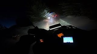 We were looking for big snow | Night Offroad | 2 ❌ Can-Am's vs 2 ❌ CF Moto's vs Polaris 🤔