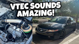 DIY Custom Intake For The TSX + POV Views | VTEC HITS HARD!