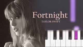 Taylor Swift, Post Malone - Fortnight | Piano Tutorial