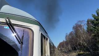 D5394 departs Aviemore 20/3/22