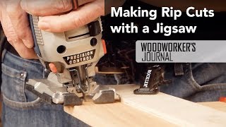 Making Rip Cuts with a Jigsaw