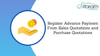 Advance Payment/Register Payment From Sales and Purchase orders