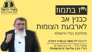 שיעור כללי - ימי בין המצרים | י"ז בתמוז - כבנין אב לארבעת הצומות | הרב אליעזר שנוולד