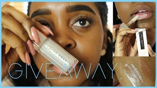 GIVEAWAY! NEW FENTY BEAUTY DIAMOND MILK GLOSS BOMB REVIEW - Tiffafo