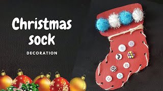 How to Make a Christmas Sock Decoration