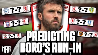 PREDICTING BORO'S RUN IN! WHERE WILL BORO FINISH?