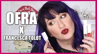 OFRA Francesca Tolot Collab Lip Collection Swatches/Try On