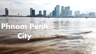 Phnom Penh from the other side of the Mekong river